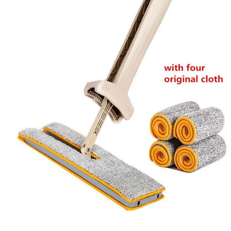 

Double Side Hand Push Sweepers Telescopic Hard Floor Mop Cleaner Self-Wringing Ability Vacuum Cleaner Partner Household Cleaner