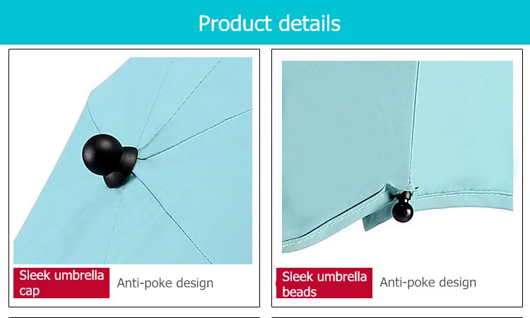 Защита от ультрафиолета, непромокаемый чехол для детской коляски, зонт можно сгибать свободно, не ржавеет, универсальные аксессуары для коляски