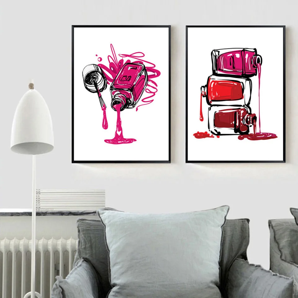 Nordic-Poster-Watercolor-Nail-Gel-Posters-and-Prints-Wall-Art-Canvas-Painting-Pop-Art-Prints-Wall (2)