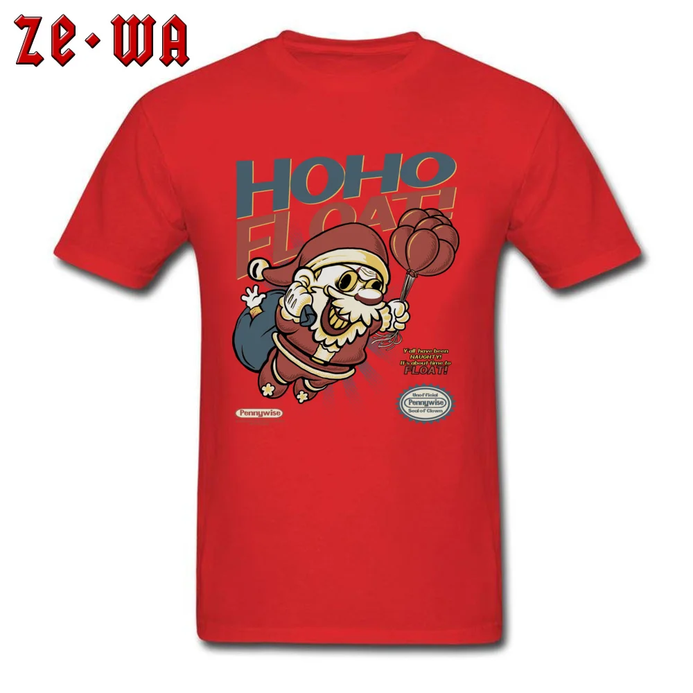 Printing Ho Ho Float Men Tshirts Hot Sale Summer/Autumn Short Sleeve O-Neck Pure Cotton Tops Shirts Casual Tee-Shirts Ho Ho Float red