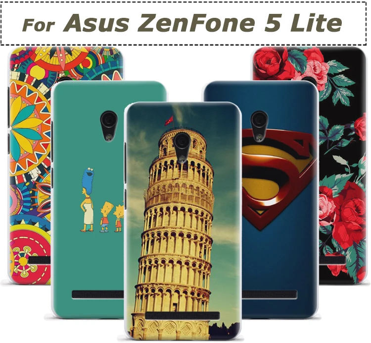 Чехол для Asus ZenFone 5 облегченная A502CG прозрачный сторона печать приталенный комикс