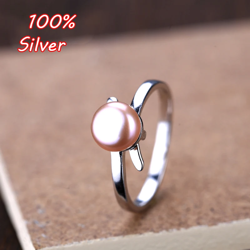 6MM 925 Sterling Silver Ring Setting Cabochon Base