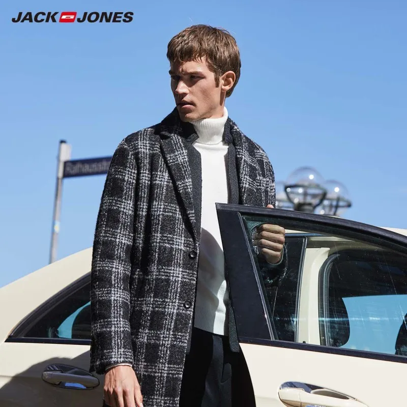 

JackJones Men's Checked Woolen Coat 218327511
