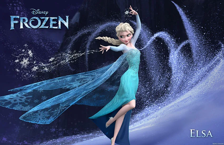 

Art Cloth Custom Cartoon Photography Backdrops Dairy Queen Elsa Anna Icicles Moutain Prop Frozen Theme Photo Studio Background