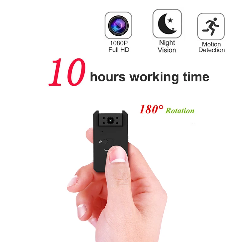 10 часов работы 1080P инфракрасное ночное видение мини DV камера няня Цифровая микро