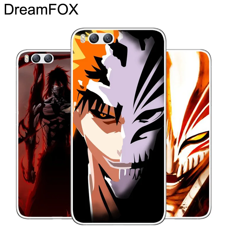 DREAMFOX M408 Bleach Cartoon Soft TPU Silicone Case Cover For Xiaomi Mi Note 2 3 4 5 6 8 SE M5 4C 4S 5C 5S 5X 6X A1 Plus |