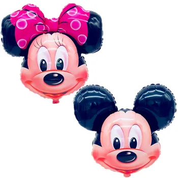 

10pcs Mickey Balloon Aluminum Foil Balloons Mickey Minnie Head balloons kids Toys Birthday Wedding Party Decoration 78*65cm