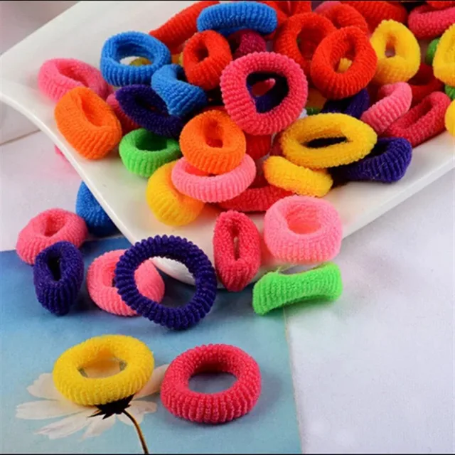 Buy 100pcs pack Candy Colour Basic Rubber Band