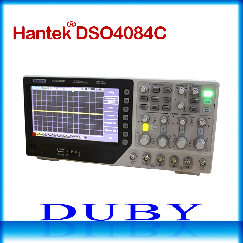 

Hantek DSO4084C Digital Multimeter Oscilloscope USB 80MHz bandwidth 4 Channels Osciloscopio Portatil Waveform Generator