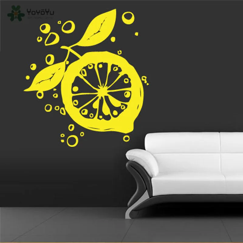 

YOYOYU Wall Decal Vinyl Wall Sticker Art Vegetable Wall Decal Lemon Room Decoration Removebale Mural Poster YO507