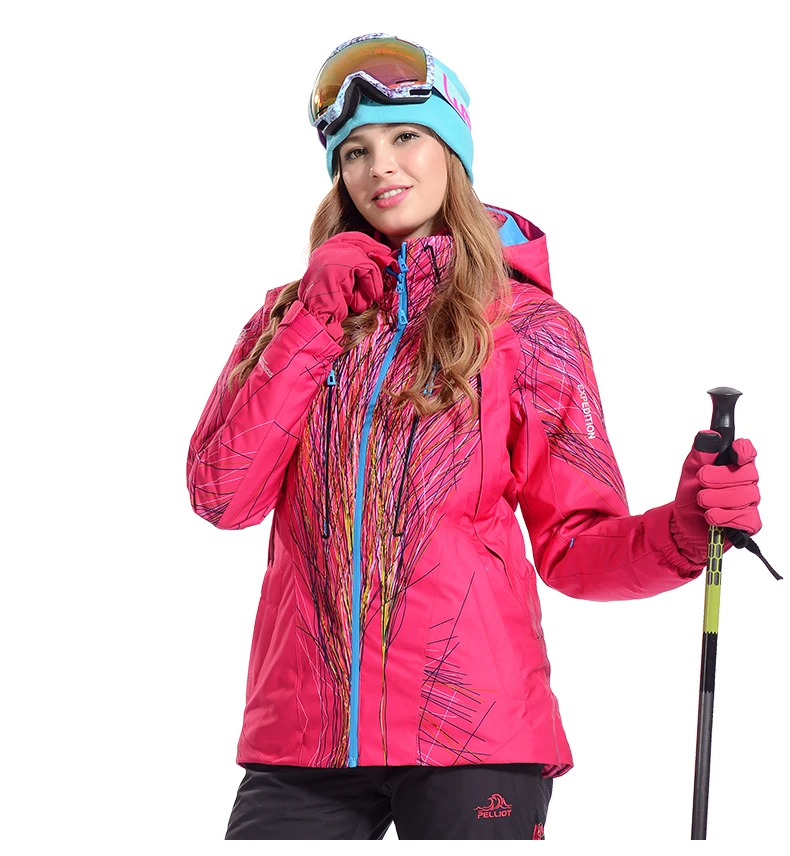 Известный бренд Pelliot женские лыжные костюмы куртки+ брюки теплые зимние водонепроницаемые лыжные Сноубординг одежда лыжная куртка+ брюки наборы