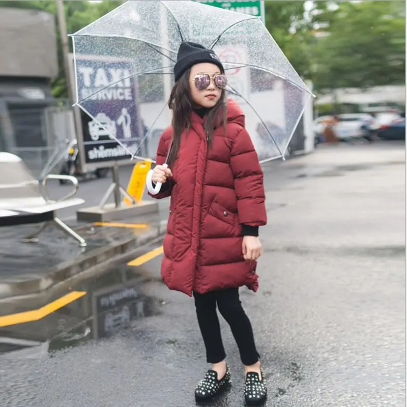 

2016 New Fashion Girls Autumn Winter Coat Thicken Warm Children Cotton-Padded Jacket Leisure Loose Kids Clothes HL0771
