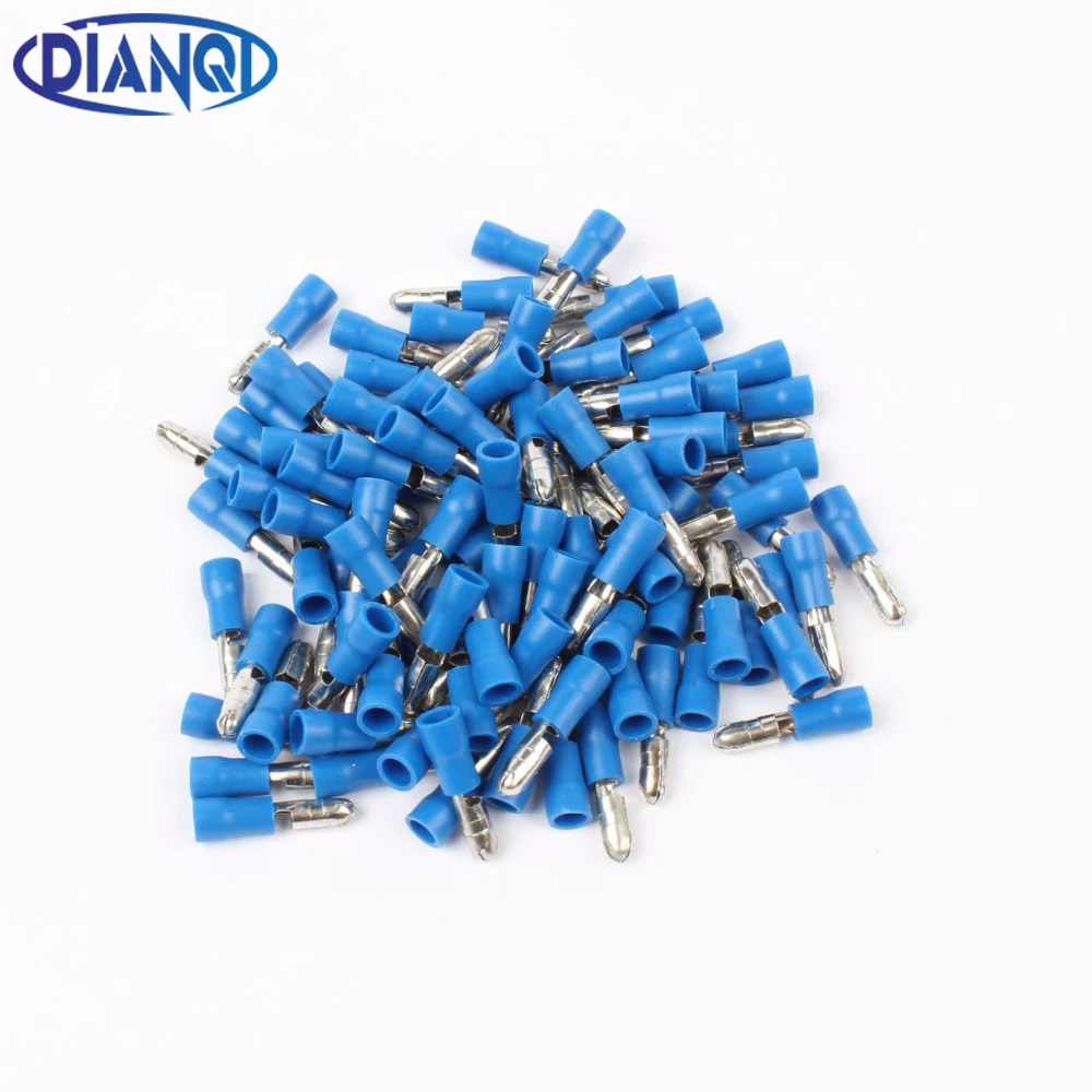 DIANQI MPD2-156 100 шт Пуля формы мужского изоляционное соединение мобильное радио VHF обжимной вывод AWG16-14 MPD