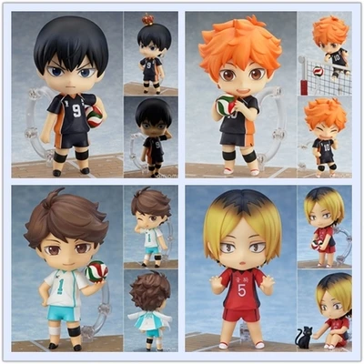 

10cm anime figure Haikyuu Action Figures Nendoroid Hinata Syouyou kageyama tobio Figure PVC Anime Volleyball Figures Haikyuu
