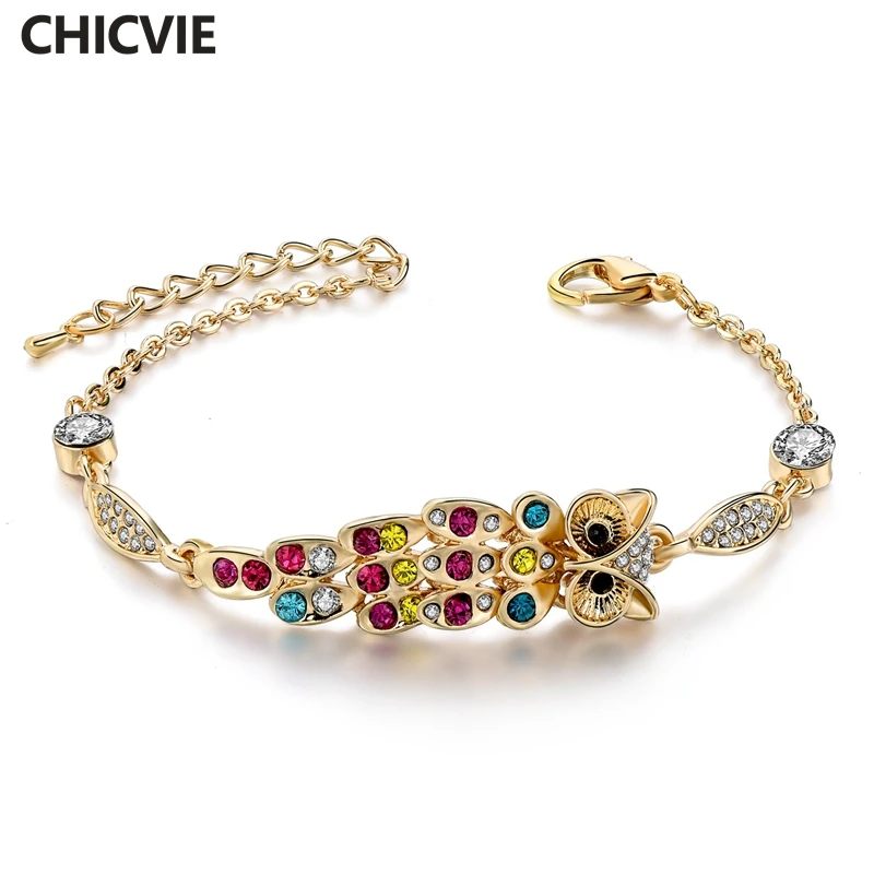 Подвеска CHICVIE золотого цвета для женщин Серебряный Роскошный брендовый браслет