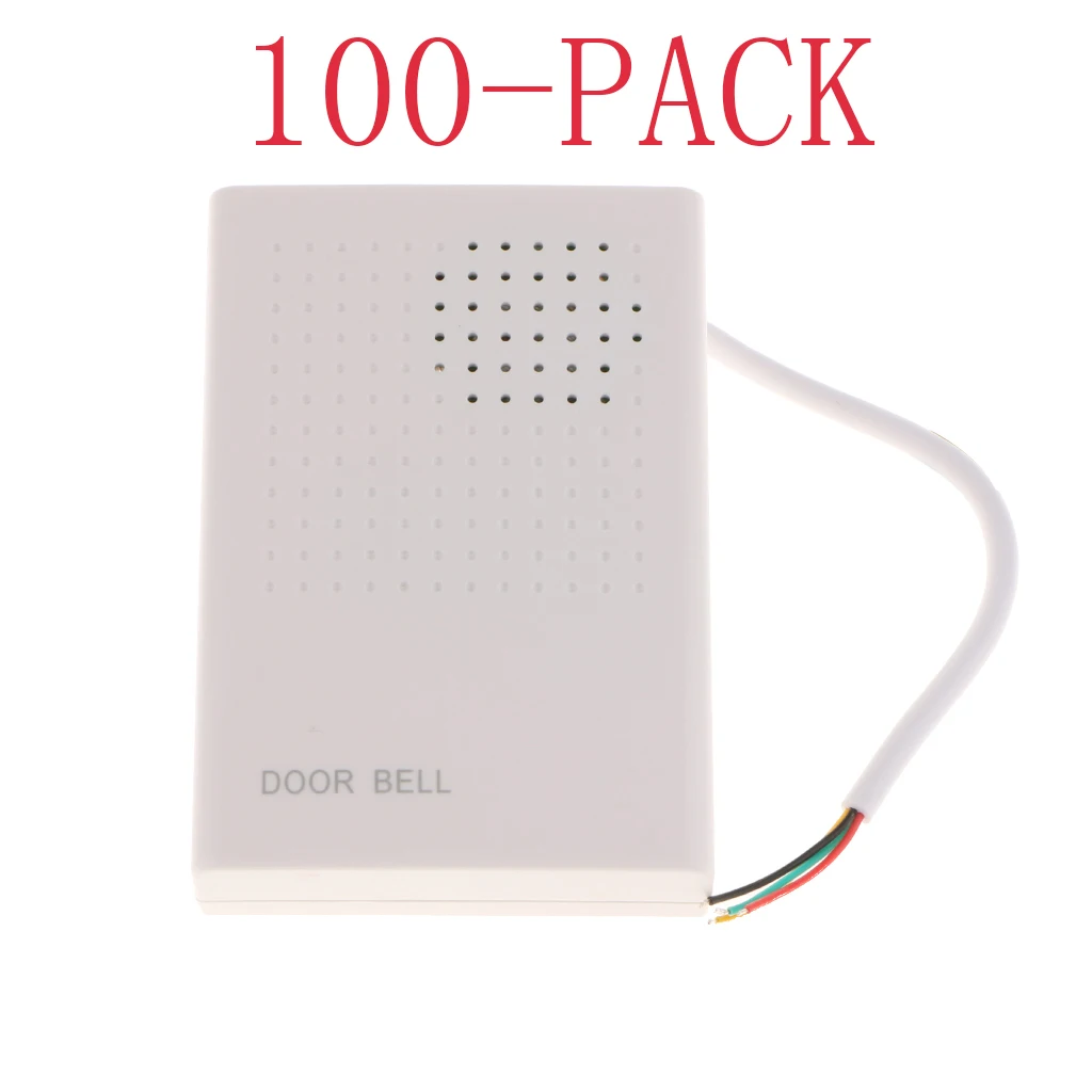 

100-PACK DOORBELL WALL MOUNTED WIRED BELL CHIME DOOR BELL CORDED DC12V CHIME