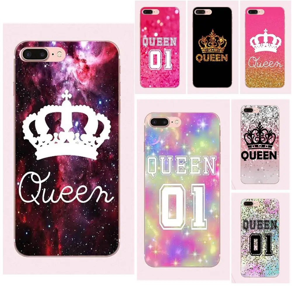 Best For Galaxy Grand Alpha G850 Core2 Prime S2 I9082 A3 A5 A7 On5 On7 2015 2016 2017 Soft TPU Print Cover Case Princess King Queen