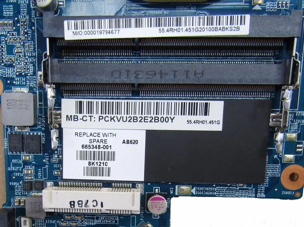 665348-001 аккумулятор большой емкости для hp DV6 DV6-6000 материнская плата HM65 HD6490 1G тестирование в целости