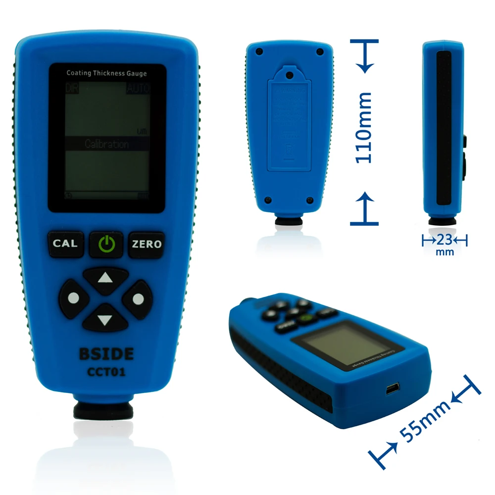 Измеритель толщины покрытия BSIDE CCT01 ЖК дисплей USB интерфейс с одним режимом