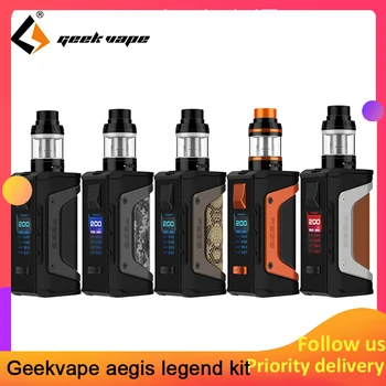 

Original Geekvape Aegis Legend Kit powered by two 18650 batteries 200w Powerful aegis legend box mod with Aero mesh coil Tank