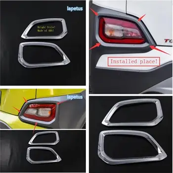 

Lapetus Rear Fog Lights Foglight Lamp Decoration Frame Cover Trim 2 Piece Chrome Bright Style Fit For Hyundai Kona 2018 2019 ABS
