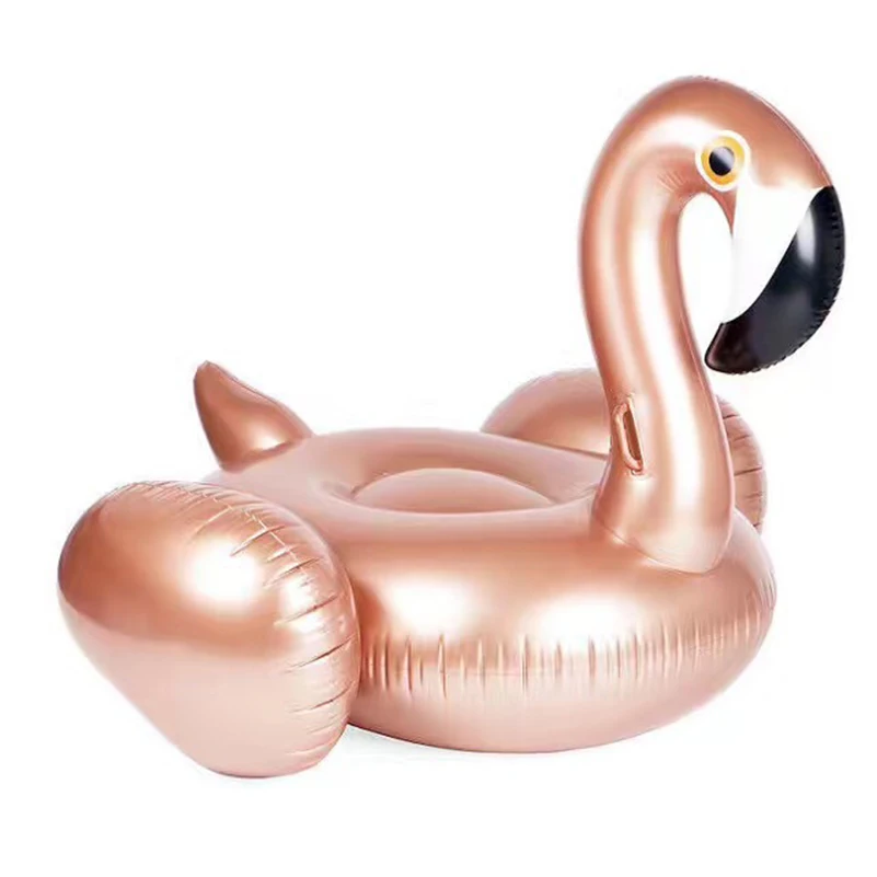 Надувной гигантский Фламинго Единорог плавательный бассейн надувной плавательный круг piscina - Цвет: Rose gold Flamingo