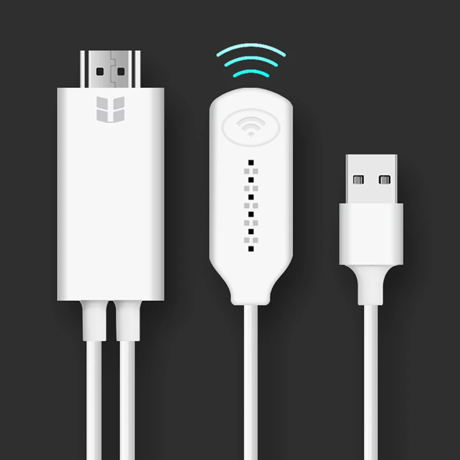 Беспроводной WiFi зеркальный кабель для HDMI конвертера 1080P HDTV адаптер iPhone Samsung Android