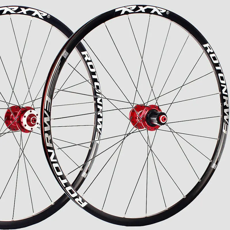 Flash Deal RXR Mountain Bike Wheelset 26" 27.5" 29" MTB bicycle aluminum Front Rear Rim Wheelsets Fit 7-11 Speed Shimano SRAM Cassette 2 Flash Deal RXR Mountain Bike Wheelset 26" 27.5" 29" MTB bicycle aluminum Front Rear Rim Wheelsets Fit 7-11 Speed Shimano SRAM Cassette 2