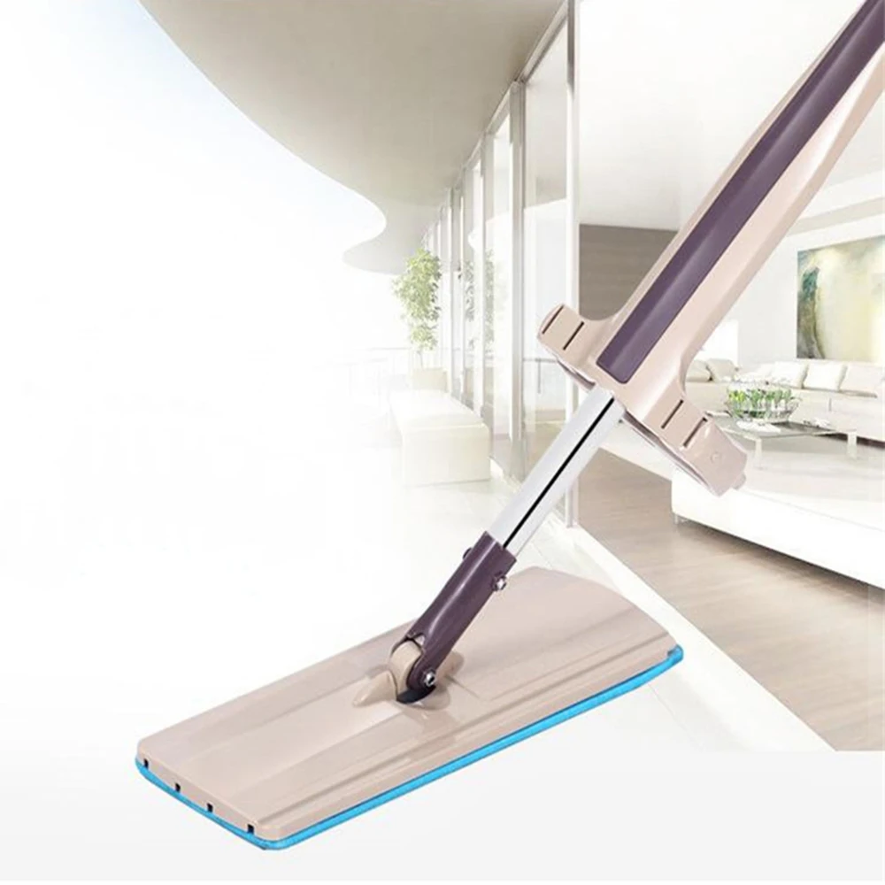 Magic Cleaning Mops Free Hand Spin Cleaning Microfiber Mop with Bucket Flat Squeeze Spray Mop Home Kitchen Floor Windows Clean