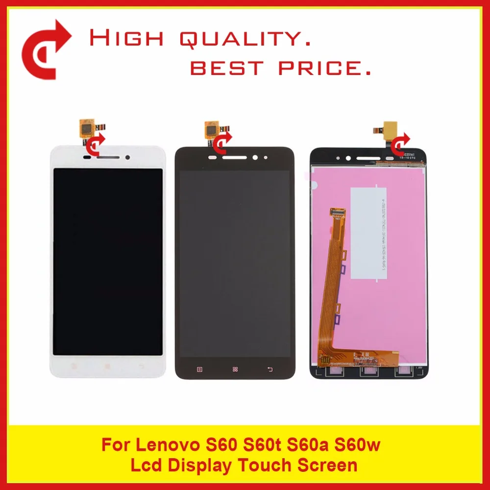 

5.0" For Lenovo S60 S60t S60a S60w LCD Display With Touch Screen Digitizer Sensor Panel Assembly Complete Replacement