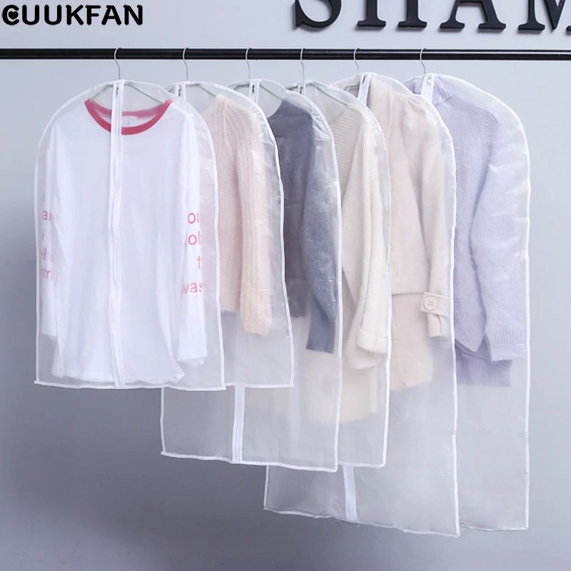 

1pc Garment Suit Dress Jacket Clothes Coat Dustproof Cover Protector Travel Bag S/M/L Hanging Garment Coat Dustproof New