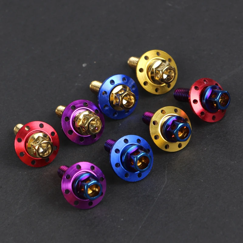 2 PCS Electric Motorcycle Fender Screw 304 Stainless Steel Colorful Screw M6 200mm Outer Hex Flange Cap|Nuts & Bolts| - AliExpress