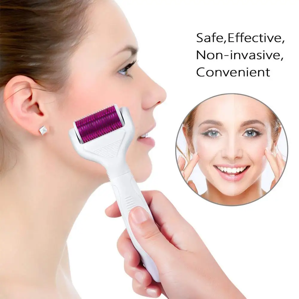 

DRS 6 in 1 Derma Roller Microneedle System Kits For Multiple Skin Care Treatment & Body Treatment Silicone Cleansing Brush