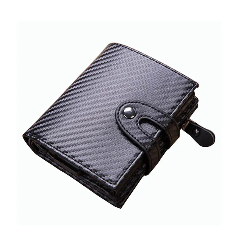 

BYCOBECY Multifunctional PU Leather Credit Card Holder Fashion Men And Women Metal RFID Fashion Aluminium Box Travel Card Wallet