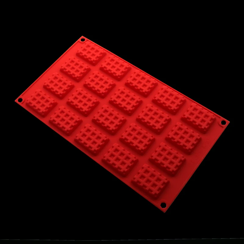 

Silicone Mold Cavity 20 Mini Muffin Rectangular Biscuit Box Cake Decorated Chocolate Chip Cookies Baking