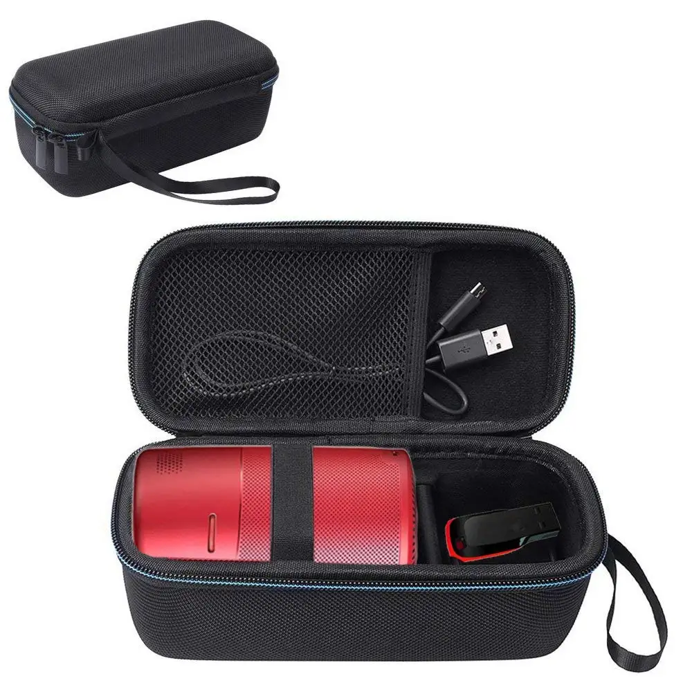 الصلب السفر حالة ل سديم كبسولة الذكية جهاز عرض صغير بواسطة أنكار و محرك فلاش usb الملحقات حقيبة حمل واقية صندوق تخزين