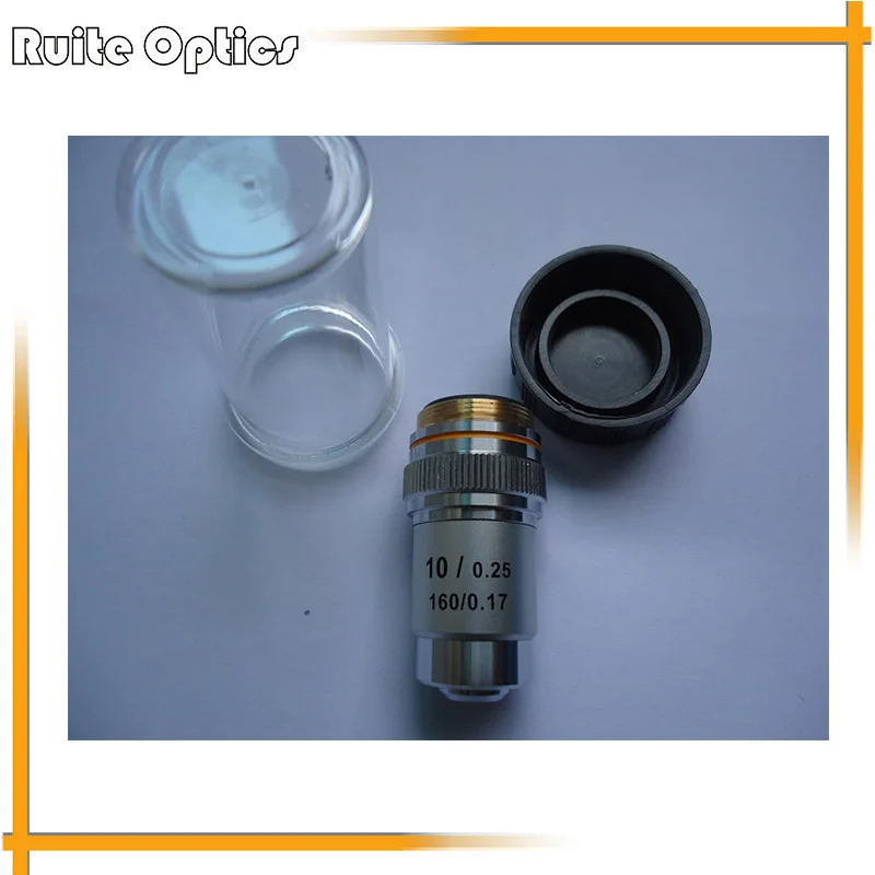 195mm Biological Microscope Achromatic Objective Lens 10xobjective