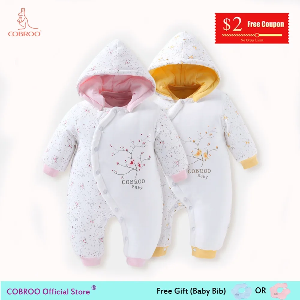 

Winter Romper for Newborn Baby 0-9 Month Infant Clothes Baby Girl Boy Jumpsuit Hooded Kid Outerwear Baby Winter Coat DW150002