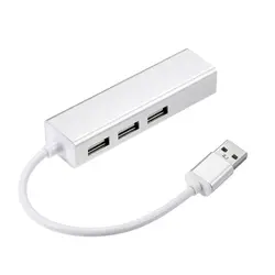 USB 2,0 3 для школы, больницы RJ45 100 Мбит/с быстрая Ethernet Сетевая карта портовый концентратор для HDD Macbook флэш-накопитель