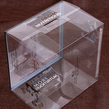 С тиснением из ПВХ телескопическая Упаковка из пластиковой коробки на заказ пластиковый прозрачный ПВХ упаковочная коробка с мягкой складкой для подарка- PX20155