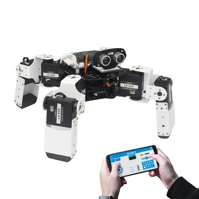  LOBOT Alienbot Raspberry Micro:bit Programmable Multifunctional PC/APP Control Smart RC Robot - 33031339247
