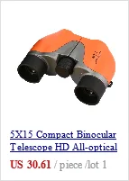 5X15 Компактный бинокль телескоп HD Все-оптическая зеленая пленка для взрослых и детей наблюдение за птицами Туризм Путешествия концерты