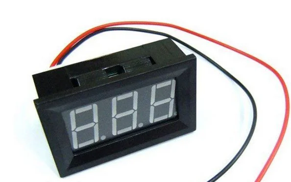 12 V 24 V Мощность детектор 0,5" Цифровой walkie talkie автомобильное транспортное средство Батарея монитор Напряжение метр светодиодный запоминающего устройства красный 4,5-150 V