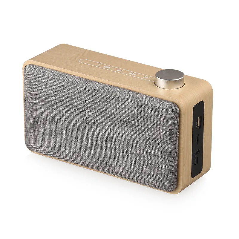 Portable Wooden Bluetooth Speaker Touch Control