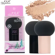 Черная Грибная головка Порошковая пуховка Yizhilian воздушная Подушка BB сухая-влажная двойного назначения Порошковая пуховка косметический инструмент Порошковая пуховка