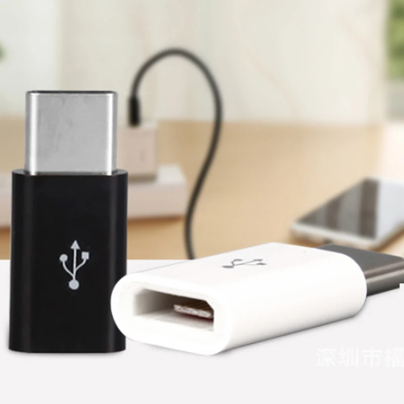 Urijk USB Android адаптер конвертер мини микро адаптер USB Женский к usb type C адаптер для преобразования головы V8 к USB 3,1 1 шт