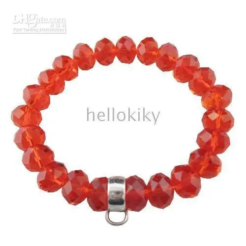 

Free Shipping Fashion CHAIN BRACELETS 20 pcs RED CRYSTAL Bracelet