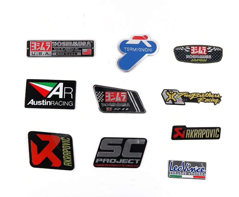 

TKOSM Motorcycle 3D Akrapovic Exhaust Scooter Muffler Pipe Sticker Accessories SC AR Tubo Escape Moto Protector Mivv Yoshimura