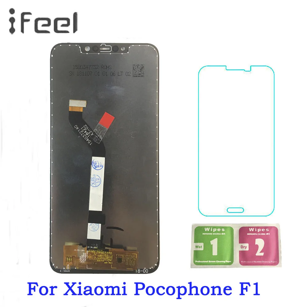 

100% Tested Working LCD Display For Xiaomi Pocophone F1 LCD Display + Touch Screen Digitizer Assembly Free Shipping