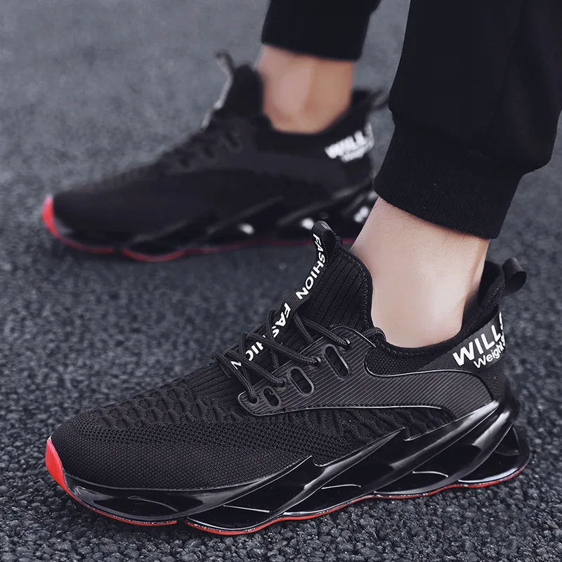 2019 Ventilation Blade Flying Weaving Of Tidal Mens Shoes Casual Ventilation Leisure Time Sneakers Male Zapatos De Hombre Scarpe